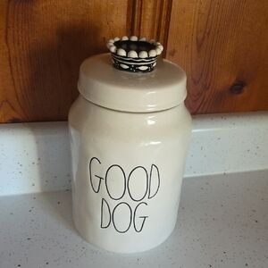 Charming Cream 'Good Dog' Treat Jar